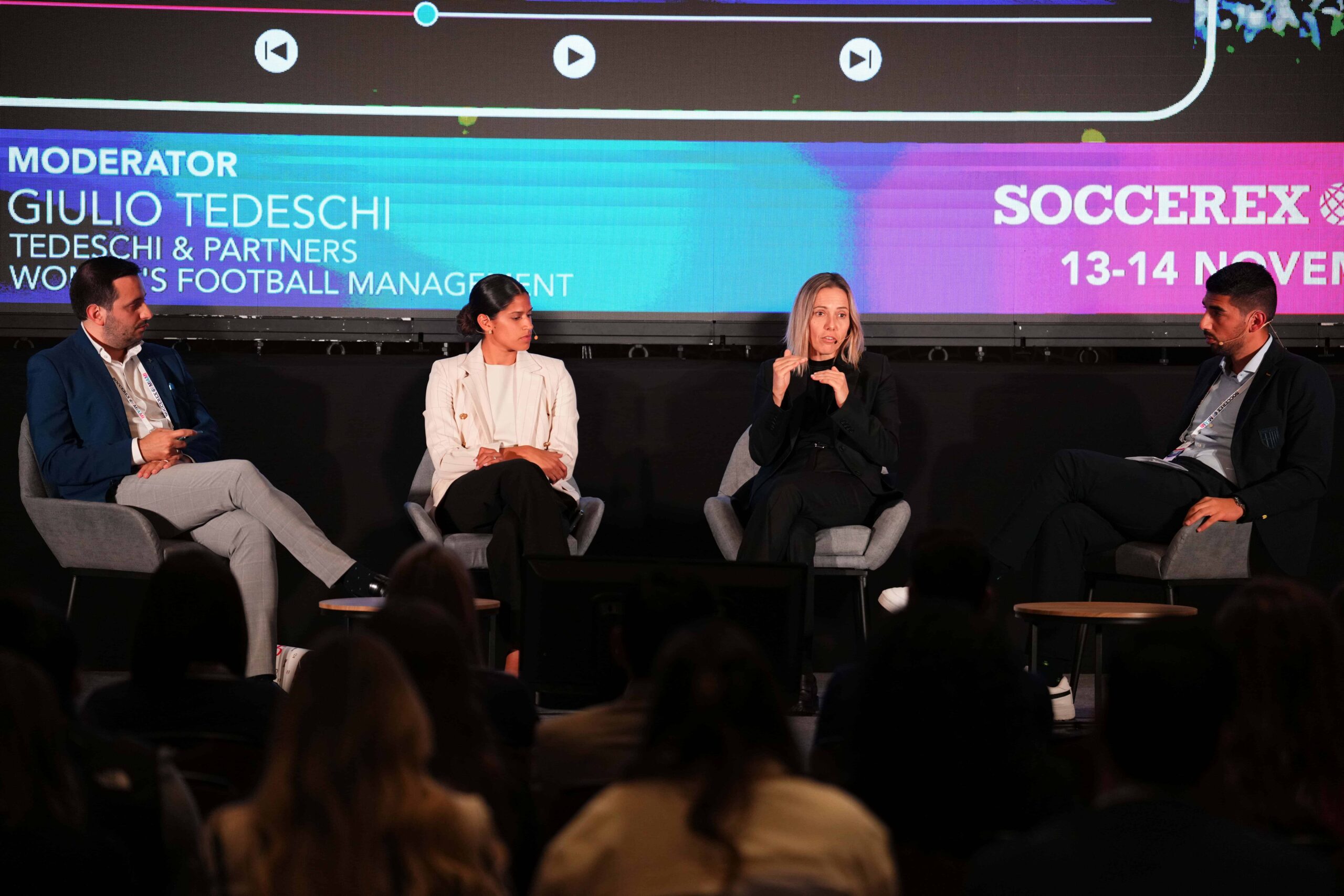 HOLLYWOOD, FLORIDA - NOVEMBER 14: Day two of SoccerX conference at Seminole Hard Rock Hotel & Casino Hollywood on November 14, 2024 in Hollywood, Florida. (Photo by Rich Storry/Getty Images for Soccerex)